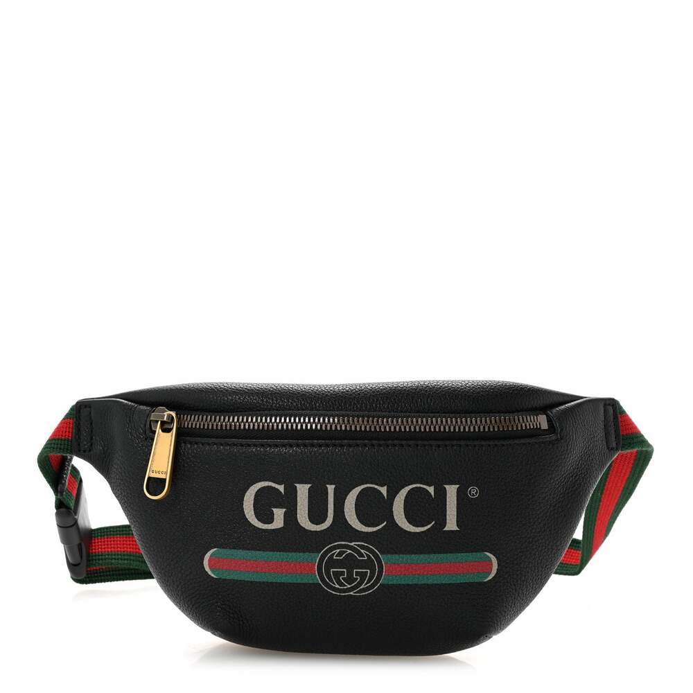 Gucci Grained Calfskin Small Logo Belt #284953G82B